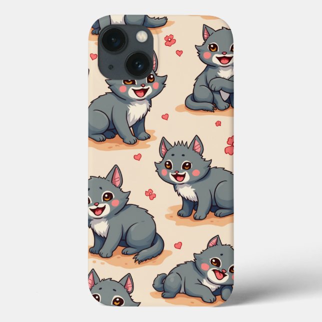 Funda De Case-Mate Para iPhone carácter animal adorable (Reverso)