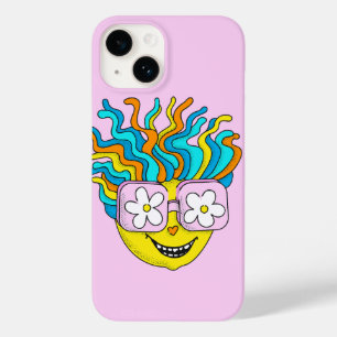 Funda Para iPhone 14 De Case-Mate Carácter sonriente divertido con anteojos rosados