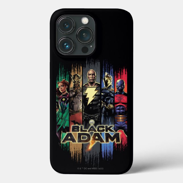 Funda De Case-Mate Para iPhone Caracteres De Adán Negro En Gráfico De Rayas (Reverso )