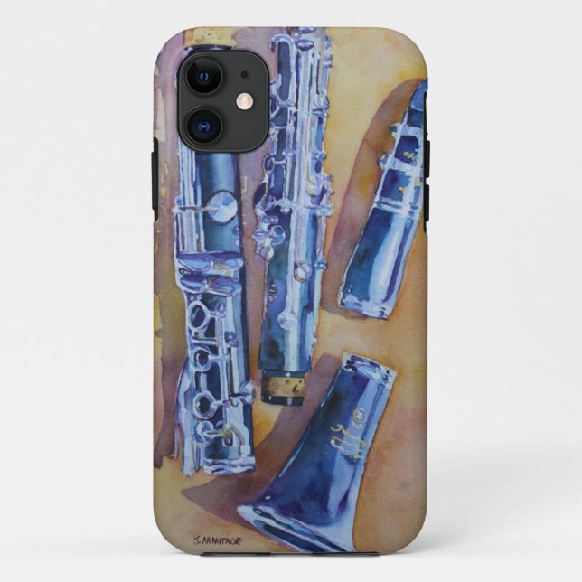 Funda De Case-Mate Para iPhone Caramelo del Clarinet (Reverso)