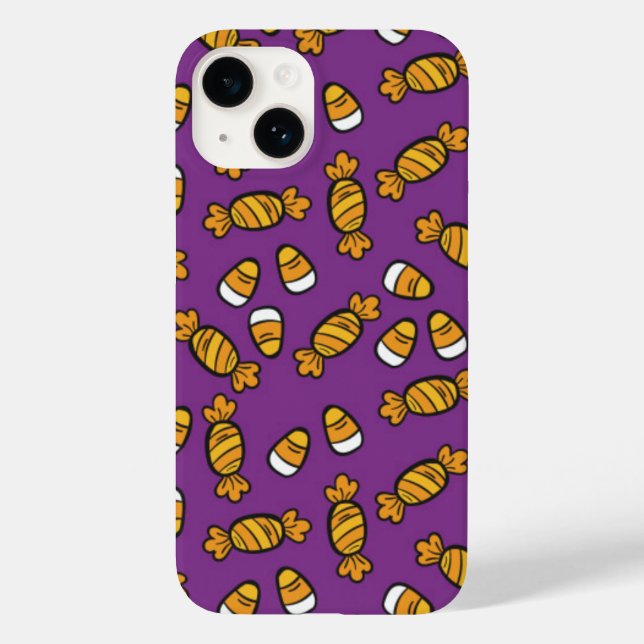 Funda De Case-Mate Para iPhone caramelos de halloween (Reverso )