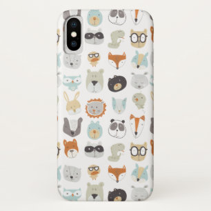 Funda Para iPhone X Caras amistosas  Retratos de animales pequeños