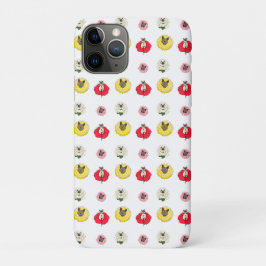 Funda Para iPhone 11 Pro Caras divertidas de gato floral
