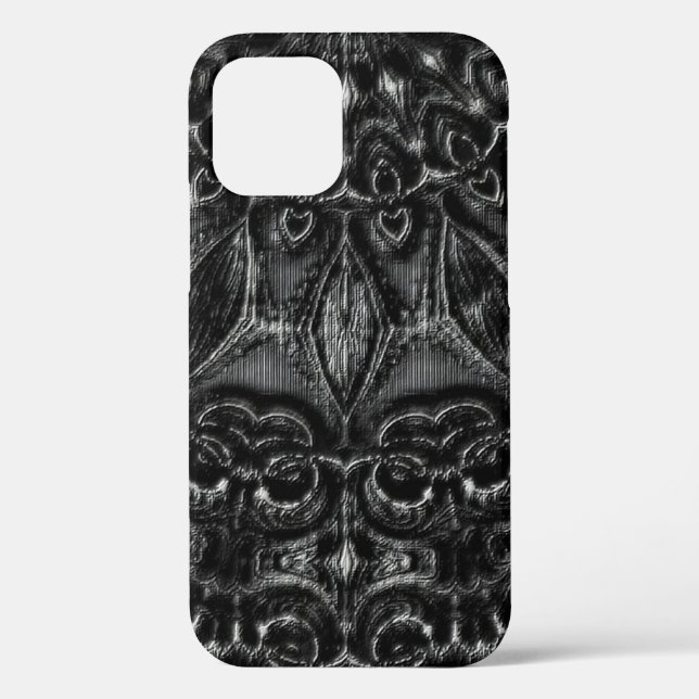 Funda De Case-Mate Para iPhone Carbón Mandala (Reverso )