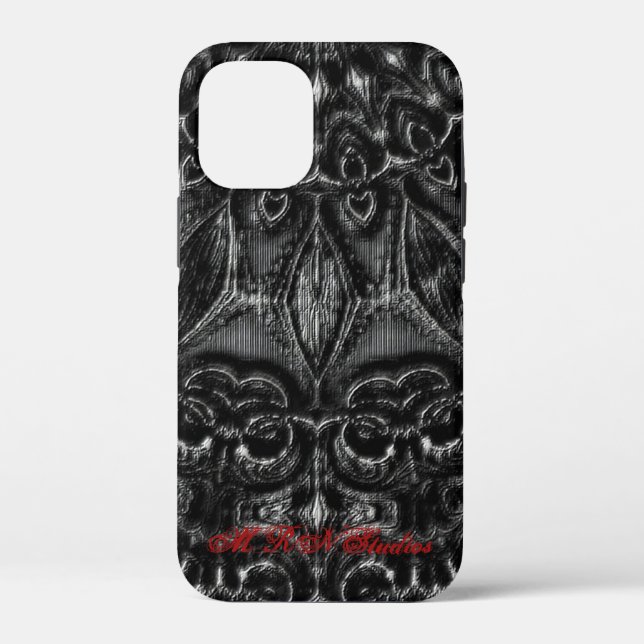 Funda De Case-Mate Para iPhone Carbón Mandala (Reverso )