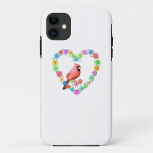 Funda Para iPhone 11 Cardenal en el corazón de las flores
