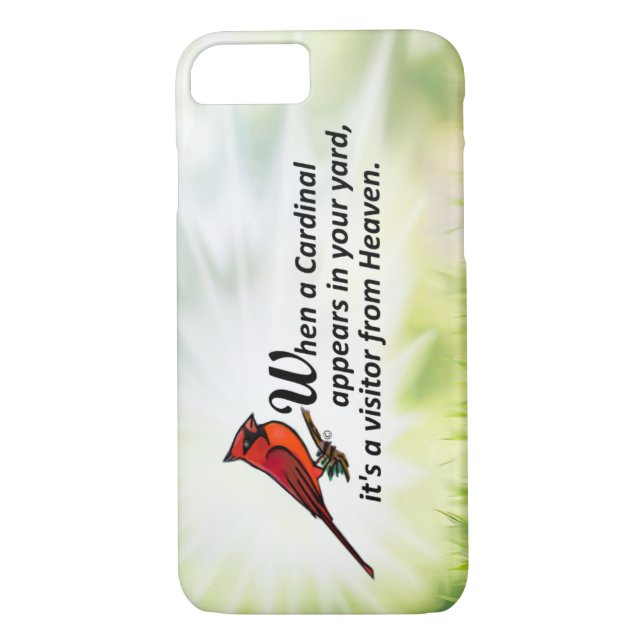 Funda De Case-Mate Para iPhone Cardenal en su yarda (Reverso)
