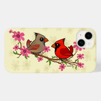 Funda Para iPhone 14 Plus De Case-Mate Cardenales del norte en rama de florecimiento