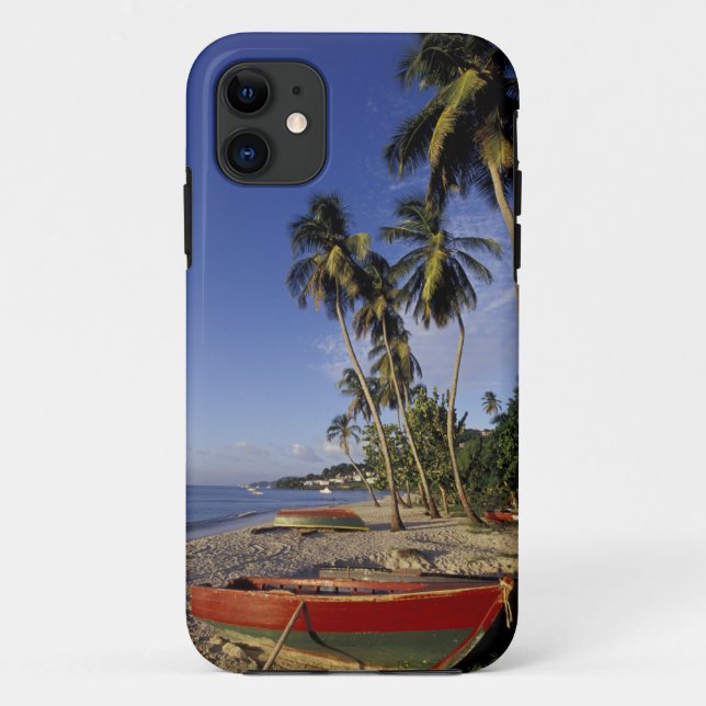 Funda De Case-Mate Para iPhone CARIBE, Granada, St. George, Barcos en palmera (Reverso)