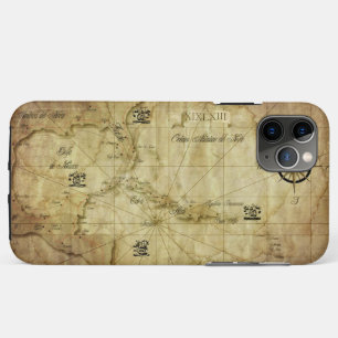 Funda Para iPhone 11 Pro Max Caribe - mapa antiguo...