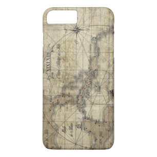 Funda Para iPhone 8 Plus/7 Plus Caribe - mapa antiguo
