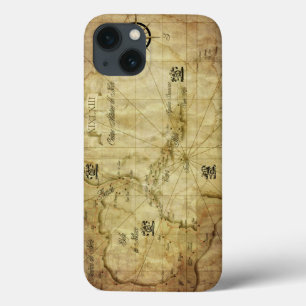Funda Para iPhone 13 Caribe - mapa antiguo