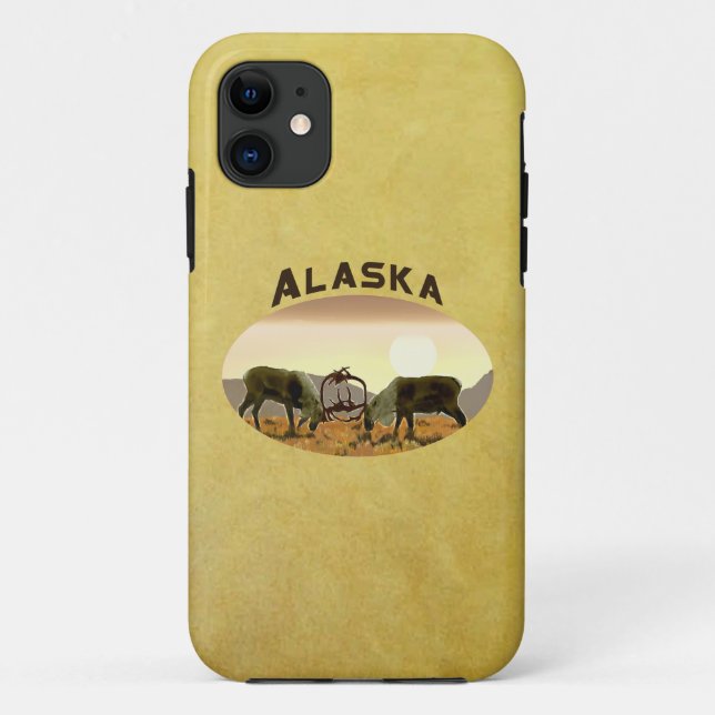 Funda De Case-Mate Para iPhone Caribou Duel - Alaska (Reverso)