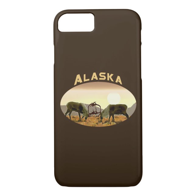 Funda De Case-Mate Para iPhone Caribou Duel - Alaska (Reverso)
