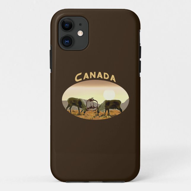 Funda De Case-Mate Para iPhone Caribou Duel - Canadá (Reverso)