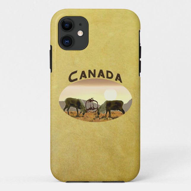 Funda De Case-Mate Para iPhone Caribou Duel - Canadá (Reverso)