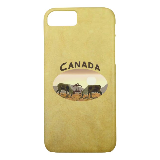 Funda De Case-Mate Para iPhone Caribou Duel - Canadá (Reverso)