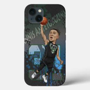 Funda Para iPhone 13 Caricatura de Giannis Antetokounmpo