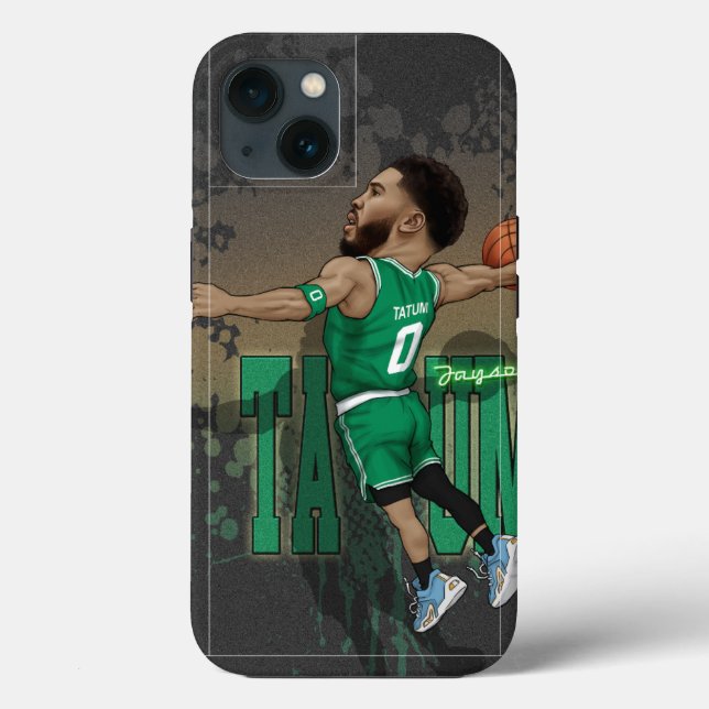 Funda De Case-Mate Para iPhone Caricatura de Jayson Tatum (Reverso )