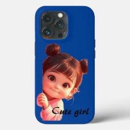 Funda Para iPhone 13 Pro Caricatura de una chica educada - Adorable y elega