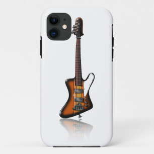 Funda Para iPhone 11 Caricatura eléctrica de la guitarra baja de