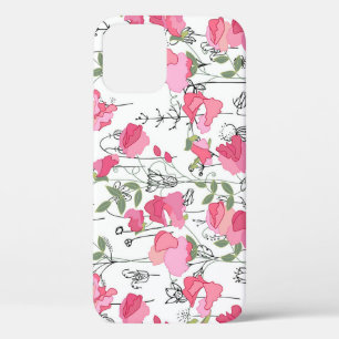 Funda Para iPhone 12 Cariño: Textura de verano floral.