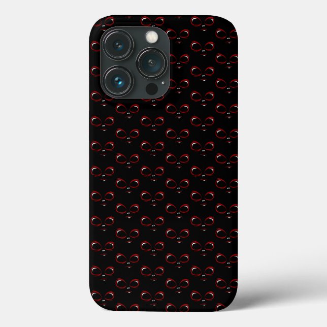 Funda De Case-Mate Para iPhone Cariñoso monstruo de cara ovni (Reverso )