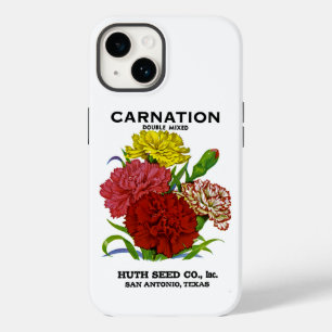 Funda Para iPhone 14 De Case-Mate Carnation Vintage Seed Packet Funda-Mate iPhone Ca