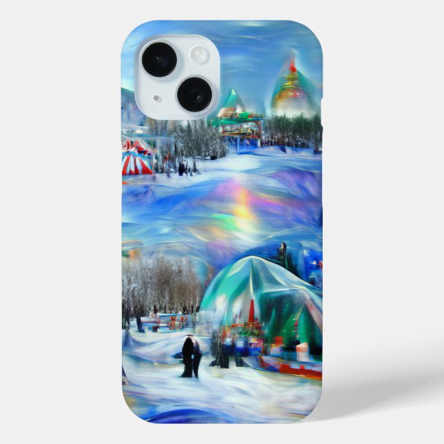 Funda De Case-Mate Para iPhone Carnaval de invierno (Reverso )