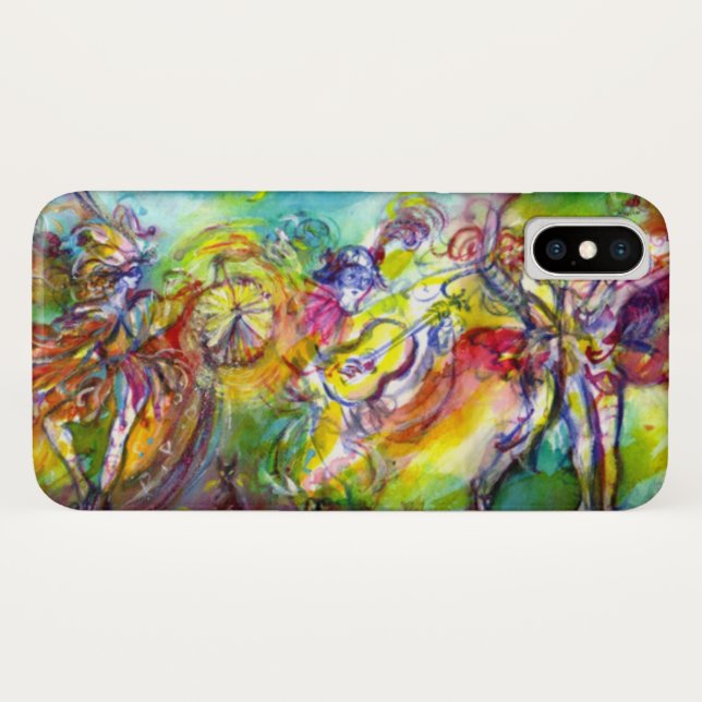 Funda De Case-Mate Para iPhone CARNAVAL ITALIANO / Danza, música, teatro (Reverso (horizontal))