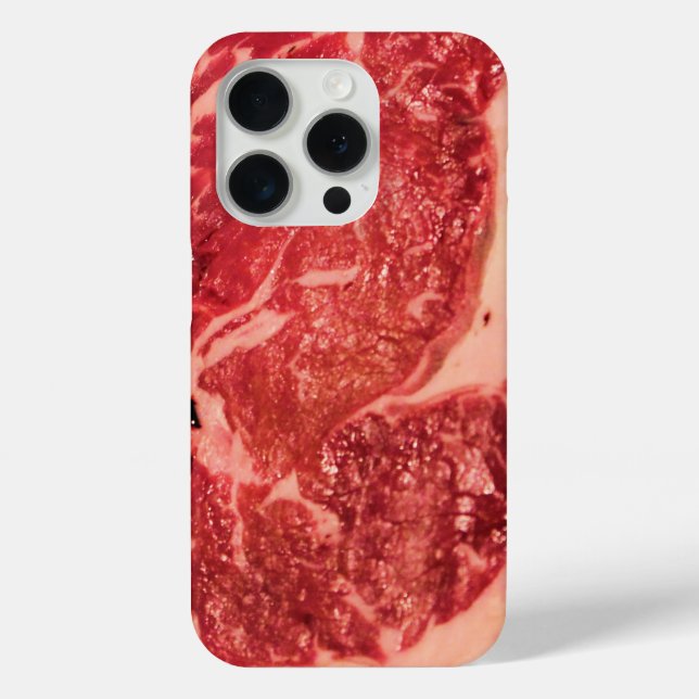 Funda De Case-Mate Para iPhone Carne cruda Ribeye Steack (Reverso )