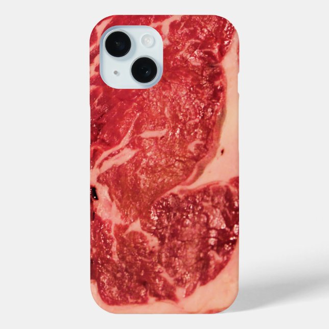 Funda De Case-Mate Para iPhone Carne cruda Ribeye Steack (Reverso )