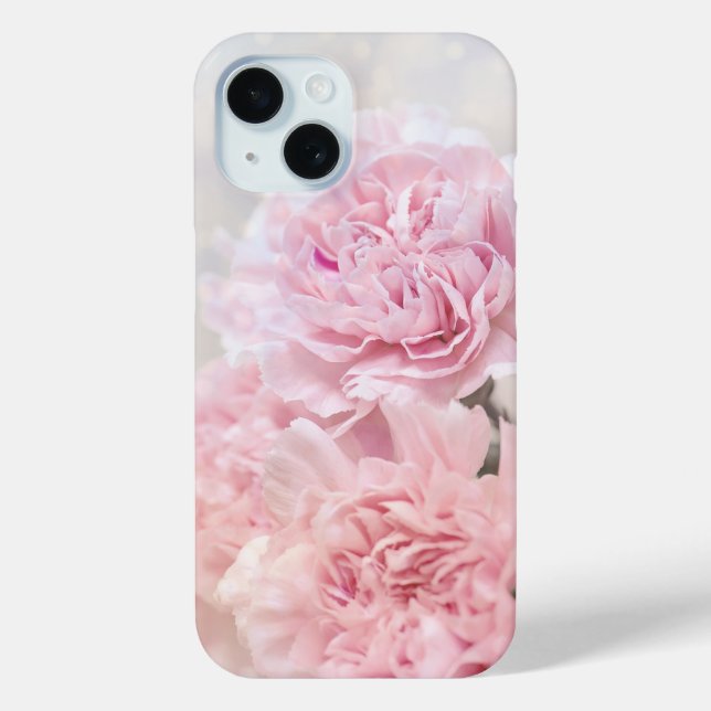 Funda De Case-Mate Para iPhone Cárnicas rosadas románticas (Reverso )