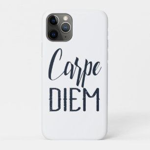 Funda Para iPhone 11 Pro Carpe Diem Aprovecha El Día Tipo Negro