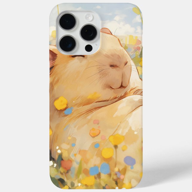 Funda De Case-Mate Para iPhone Carpincho descansando en pasturas tranquilas (Reverso )