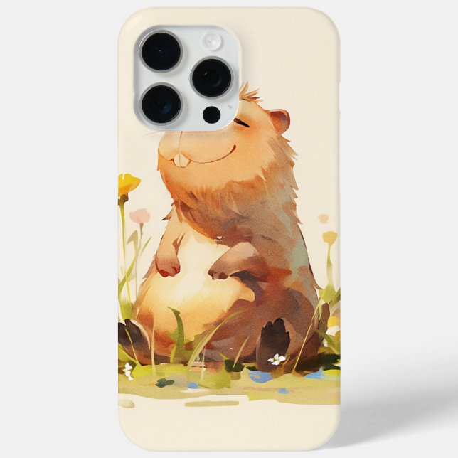 Funda De Case-Mate Para iPhone Carpincho Disfrutando la Vida (Reverso )