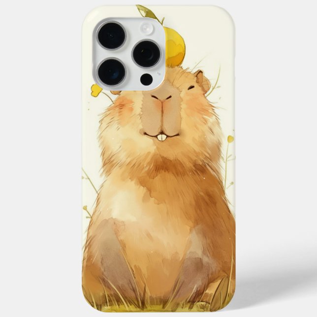 Funda De Case-Mate Para iPhone Carpincho Naranja ¿Estás Feliz? (Reverso )