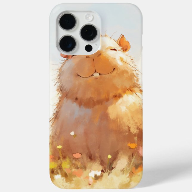 Funda De Case-Mate Para iPhone Carpincho Relajado Suave (Reverso )