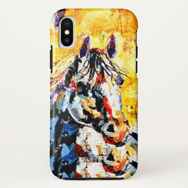 Funda De Case-Mate Para iPhone Carrera de caballos (Reverso)