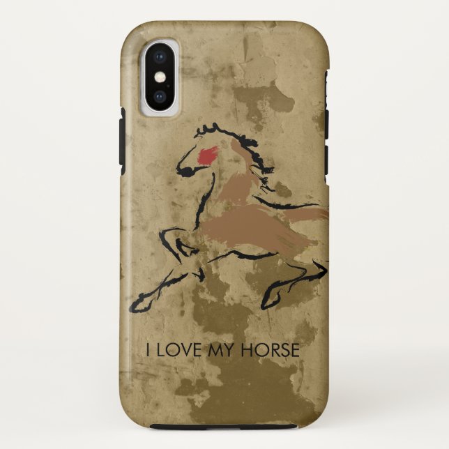Funda De Case-Mate Para iPhone Carrera de caballos (Reverso)