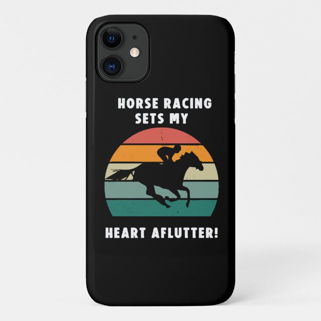 Funda De Case-Mate Para iPhone Carreras de caballos (Reverso)