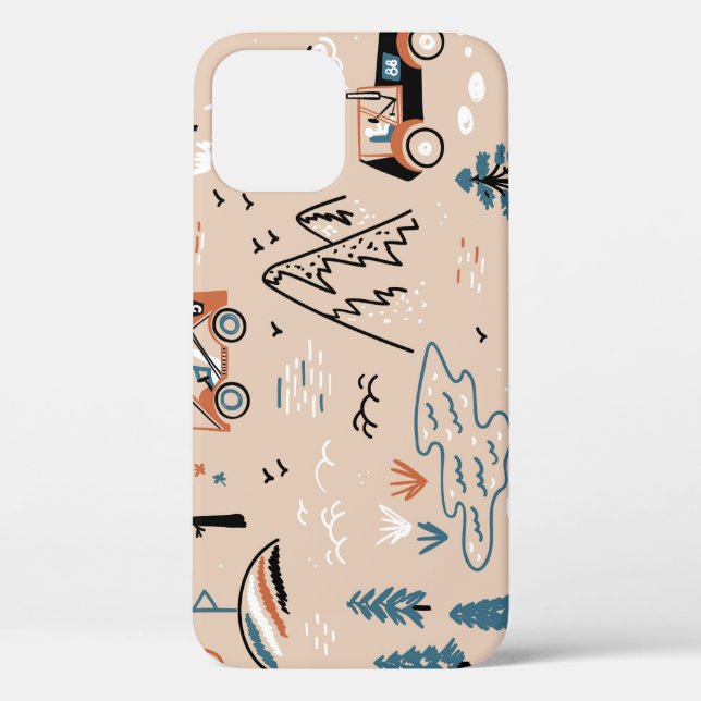 Funda De Case-Mate Para iPhone Carreras fuera de carretera, sin costura. (Reverso )