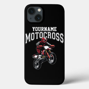 Funda Para iPhone 13 Carreras personalizada de moto-cruz sucia para cic