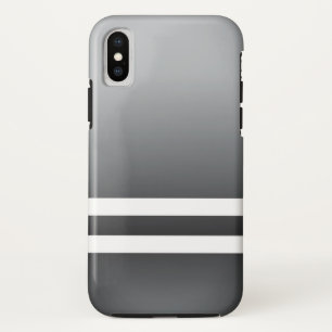 Funda Para iPhone X Carreras rayas azul gris blanco