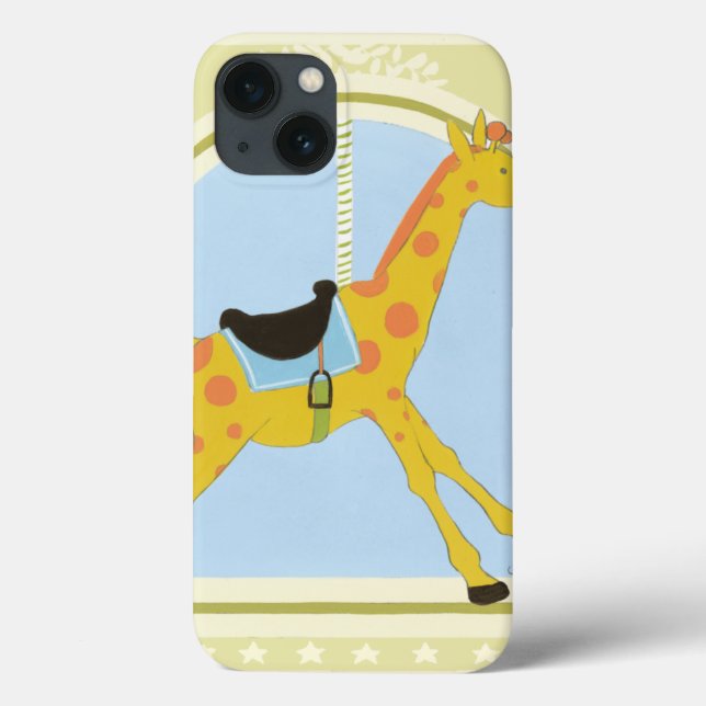 Funda De Case-Mate Para iPhone Carrusel Giraffe por June Erica Vess (Reverso)