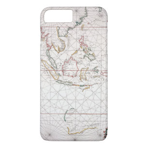 Funda Para iPhone 8 Plus/7 Plus Carta del mar al este de la India el Indonesia
