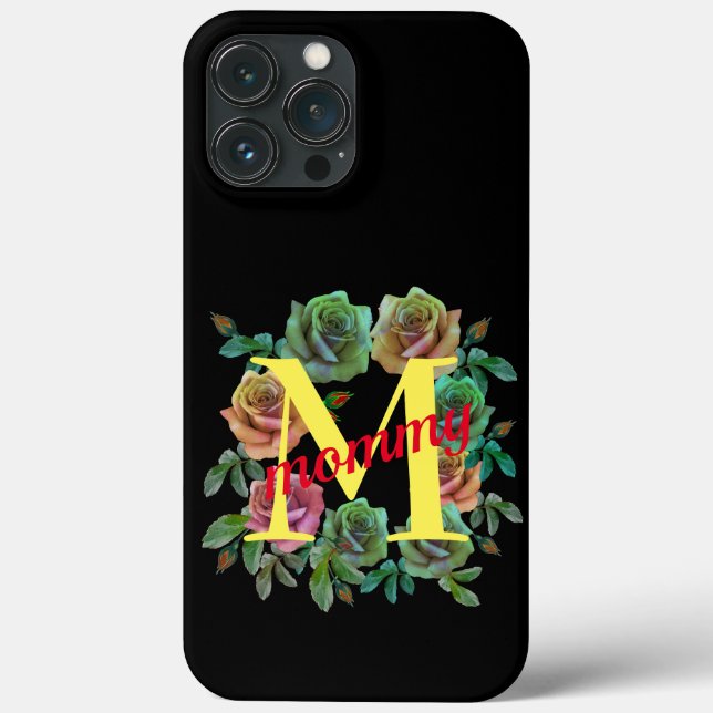 FUNDA DE Case-Mate PARA iPhone CARTA PERSONALIZADA FLORAL MAMÁ (Reverso )