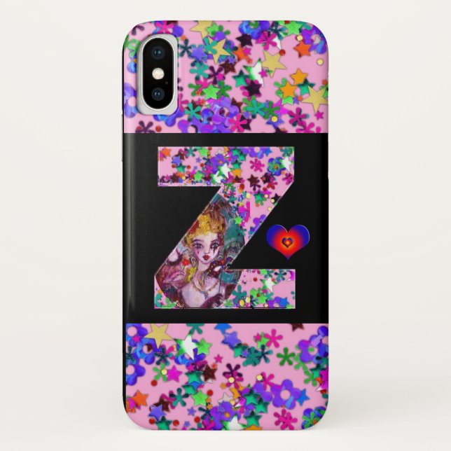 FUNDA DE Case-Mate PARA iPhone CARTA VALENTINE VENETIAN MASQUERADE MONOGRAM Z (Reverso)