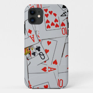 Funda Para iPhone 11 Cartas de juego dispersas por cubiertas,