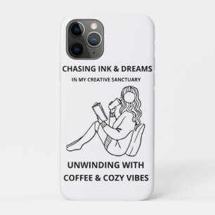 FUNDA PARA iPhone 11 PRO CARTEL DE ARTE DE LÍNEA DE MUJER MINIMALISTA LEYEN